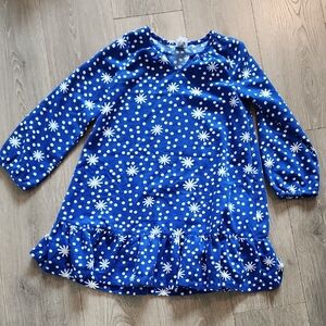 Hanna Andersson Blue and White Kids Pajama Nightgown